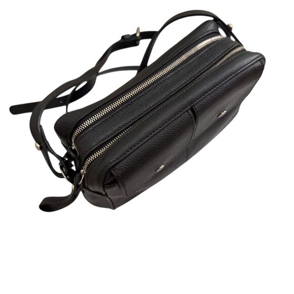 Rare‎ Longchamp Le Foulonne Leather Crossbody Bag in black - Picture 3 of 8